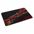 thumbnail image 4 of Red Marble Door Mat Indoor Outdoor, Gold Abstract Vintage Modern Ombre Art Non Slip Welcome Mat with Rubber Backing, Absorbent Fabric Front Door Mats Entryway Rug for Home Patio Entrance 20"x31.5", 4 of 9
