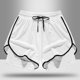 thumbnail image 3 of Pantalones de Pijama de los Hombres Sobredimensionados de Color Sólido Casual con Bolsillo Y Cordón, Comodidad Ligera para Ropa de Dormir Y Uso de Salón, 3 of 5