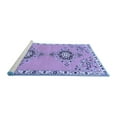 thumbnail image 2 of Ahgly Company Machine Washable Indoor Rectangle Persian Blue Traditional Area Rugs, 2' x 5', 2 of 4
