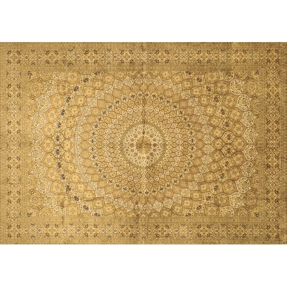 Ahgly Company Indoor Rectangle Persian Brown Traditional Area Rugs, 2' x 3'