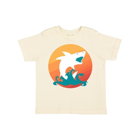 

Inktastic Shark with Orange Sunset Boys or Girls Toddler T-Shirt