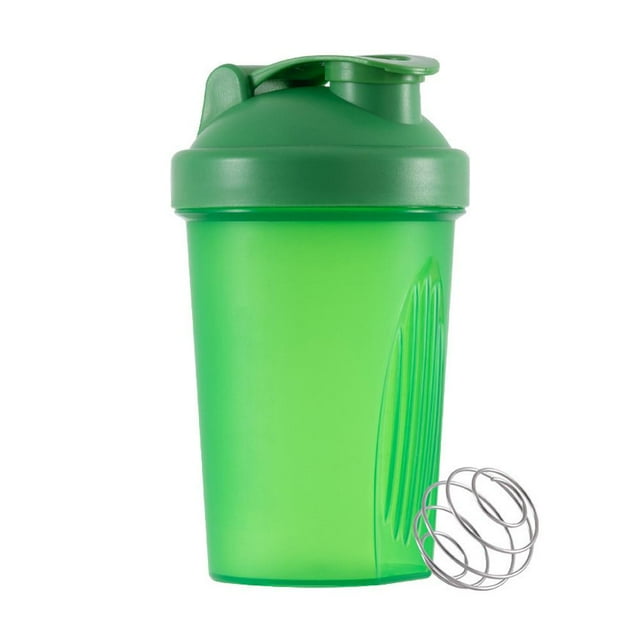 400ml Motivational Shaker Bottle With Mixing Ball Leak Proof Portable Protein Cup