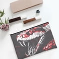 thumbnail image 6 of Cauagu Fierce Red Viper Graphic Art for Tyvek Makeup Bag,Reusable Travel Cosmetic Bag Women Organizer Toiletry Bag Birthday,Gifts for Women Girlfriend Mom Teacher 6.5’’*8.9’’, 6 of 7