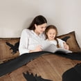 thumbnail image 4 of Homewish Wild Eagle 7-Piece Bedding Comforter Set,Country Farmhouse Lodge King Bedding Sets,Brown Black Bed Sheets For Boys Kids,Microfiber Bedroom Decor Reversible, 4 of 8