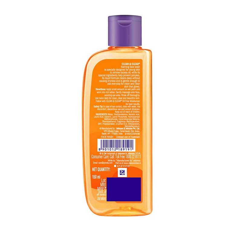 Clean And Clear Face Wash, Packaging Size: 150ml at Rs 300/bottle