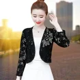 2023 Women‘s Lace Top Sun Protection Short Jacket Spring Summer Lace