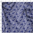 thumbnail image 4 of Soimoi Pure Silk Blue Fabric By the Yard - 42 Inch Wide - Florals, Leaves Print Fabric - Elegant & Beautiful Patterns for Fashion and Home Decor Printed Fabric, 4 of 6