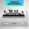 thumbnail image 2 of Taekwondo Medal Hanger Display 20 Hooks Medal Holder Rack Wall Mount Hanger Decor Trophy Shelf Award Rack Award Ribbon Hanger with Gift Box for Over 50 Medals Easy to Install, 2 of 9