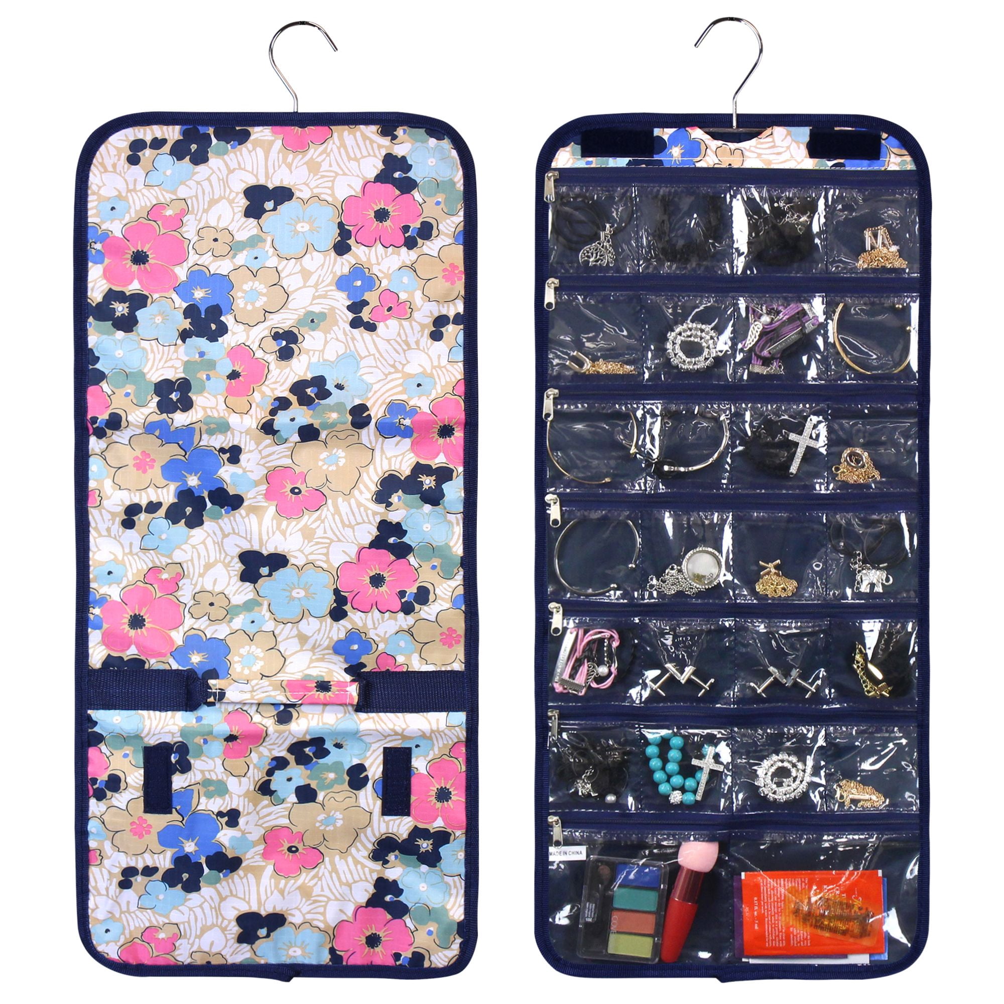Zodaca Zodaca Fashion Jewelry Roll Storage Organizer