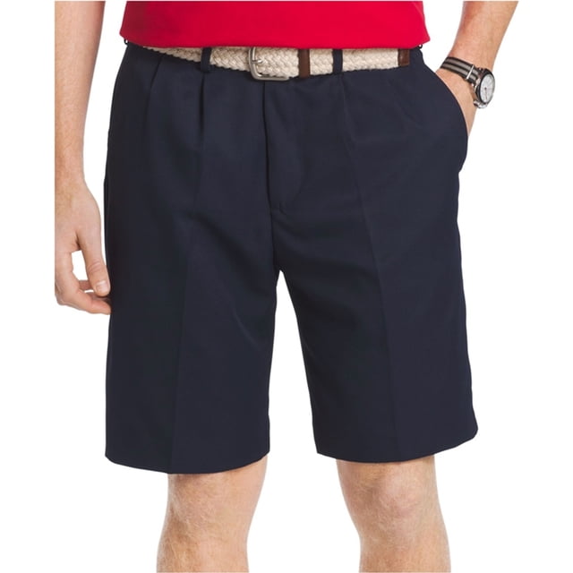 IZOD The Driver Doublepleat Casual Walking Shorts para hombre, azul, 33 IZOD Caminando