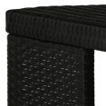 thumbnail image 2 of vidaXL 5 Piece Garden Bar Set with Cushions Poly Rattan Black, 2 of 5