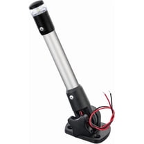 Pactrade Marine Navigation Lights for Boats LED - 8 Inch All-Round Stern Light (Folding Base, Surface Mount) for Night Boating - 52-Lumen Pontoon, Kayak, Jon Boat Accessories (DC10-30V)