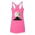 thumbnail image 2 of Wild Bobby, Hip Marilyn Monroe Portrait Classic Beauty Pose, Famous People, Women Tri-Blend Racerback Tank Top, Vintage Pink, Medium, 2 of 4