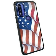 DALUX MetKase Hybrid Slim Phone Case Cover Compatible with Motorola Moto G Pure (2021) - New Waving US Flag