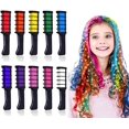 thumbnail image 1 of 10 Colors Hair Chalk Disposable Hair Color Comb Washable Hair Chalk Comb Gift, 1 of 5