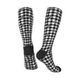 thumbnail image 4 of Balery Anchor Black Tartan Plaid Fun Novelty Socks Men'S Women'S Crew Socks Funny Crazy Novelty Socks Quirky And Cool Socks, 4 of 9