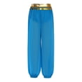 thumbnail image 2 of inhzoy Kids Girls Sequins India Arabian Belly Dance Harem Pants Stage Performance Trousers Blue 12, 2 of 7