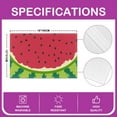 thumbnail image 2 of Manfei Kawaii Watermelon Kids Placemats Set of 4, Summer Fruit Print Place Mats Set of 4 for in Door Dinning, Red Green Table Place Mats for in Door Dining, Table Mats for Dining Decor, 2 of 4
