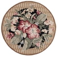 thumbnail image 2 of Safavieh Chelsea Elton Bordered Wool Area Rug, Black/Brown, 8' x 8' Round, 2 of 11