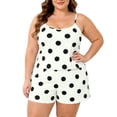 thumbnail image 2 of Stamzod Cute Pajama Sets for Women Plus Size Pajamas Sleepwear Polka Dots Printed Cami Top and Shorts Lounge Sets, 2 of 9
