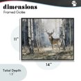 thumbnail image 4 of Stupell Industries Rustic Lodge Lone Stag in Birch Forest Black Framed Giclee Art, 14 x 11, by Franklyn Gregory, 4 of 8