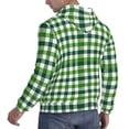 thumbnail image 3 of Hoodies for Men - Green Gingham plaid Checkered Long Sleeve Comfrt Men'S Fashion Hoodies & Sweatshirts, Sweatshirts for Men Hoodies Pullover Clothing Clothes with Pouch, 3 of 7