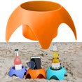 thumbnail image 3 of FLhrweasw Posavasos Arena Playa Soporte para Botella Arena PP para Familiares Y Amigos (naranja), 3 of 9