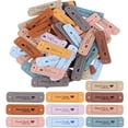 thumbnail image 1 of 60 Pcs Leather Labels Handmade Embossed Tags Embellishment DIY Accessories for Clothes Bags Shoes Hats, 1 of 9