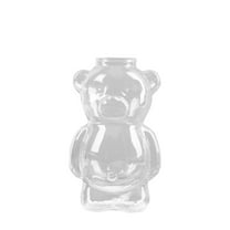 TanSiDing 1pcs Insulated Bear Mug with Lid - Double Wall Glass Tumbler for Hot & Cold Drinks, Leakproof Travel Cup for Car, Office & Home Use