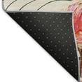 thumbnail image 3 of Addison Rugs Mayfield Washable Tropical Leaves & Flamingos Pink Rectangle Rug, 10' x 14', 3 of 6