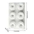 thumbnail image 3 of Silicone Donut Baking 6 Cavity Nonstick Kitchen Bakeware for Homemade Desserts, 3 of 7