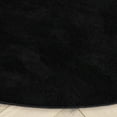 thumbnail image 4 of SAFAVIEH Loft Kalya Solid Machine Washable Area Rug, Black, 8' x 8' Round, 4 of 11