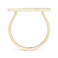thumbnail image 2 of ANGARA Lab Grown Diamond Horizontal Parallel Bar Ring for Women in 14K Yellow Gold (Size-1mm| Color-F-G| Clarity-VS) | April Birthstone, Anniversary, Jewelry Gift for Women | Lab-Grown Diamond Ring, 2 of 6