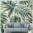 thumbnail image 4 of GOSMITH Tropical Leaves Green Palm Leaf Decorative Tapestry for Bedroom Living Room Dorm Painting, 4 of 6