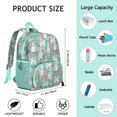 thumbnail image 6 of Bichon Dog Blue Florals Backpack Backpack for School,Cute School Bag,Schoolbag with Adjustable Shoulder Straps & Padded Back,13.8"x11.4"x6", 6 of 6