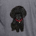 thumbnail image 3 of CafePress - Poodle Pup (Blk) T Shirt - Mens Tri-blend T-Shirt, 3 of 4