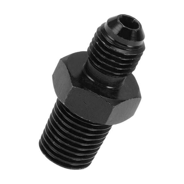 Adaptador de manguera reductor de flare para hombre Unique Bargains TF-AN4-1/4 NPT conector de línea de combustible de aluminio negro