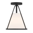 thumbnail image 3 of Crystorama Fulton 1 Light Black Semi Flush Mount, 3 of 5