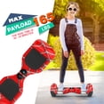 thumbnail image 2 of Bluetooth Hoverboard for Kids, Spider Color and Chrome Color Self Balancing Scooter Built-in Wireless Speaker and Flashing Wheels, 2 of 7