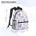 thumbnail image 2 of Disketp Lavender Flowers Mochila Ligera Clásica con Múltiples Bolsillos, Mochila Casual para Hombre y Mujer, Ideal para Escuela, Trabajo y Viajes, 2 of 6