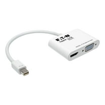 Tripp Lite P137-06N-HV-V2W Mini Displayport to HDMI VGA 4K Adapter Cable MDP to HDMI VGA
