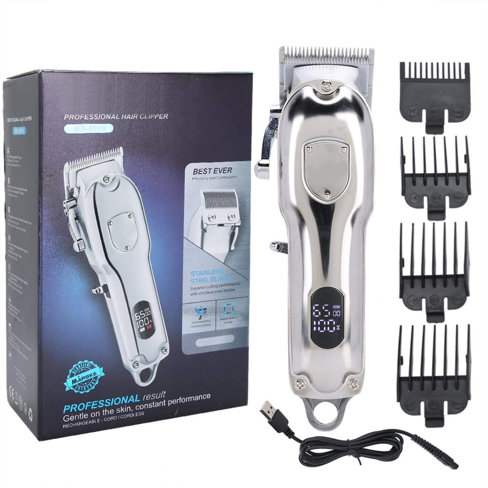 Ecoyyzn USB Charging Salon Electric Hair Clipper Household Hair Trimmer  Cutting Machine,Electric Hair Cutter,Hair Trimmer § 1 § Stainless steel  cutter head, automatic grinding technology, designed for 