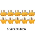thumbnail image 1 of 10pcs Amass Mr30pw Mr-30 Pcb 3-pin Pcb Male Female 2mm Bullet Connectors Plugs For Rc Lipo Battery Multicopter Airplane Car Toys, 1 of 1
