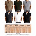 thumbnail image 2 of Men'S Henley Shirts Casual Short Sleeve Button Cotton Tee Fashion Classic Tee T-Shirt With Pocket Mens Casual Short Sleeve Henley Shirts white XL, 2 of 4