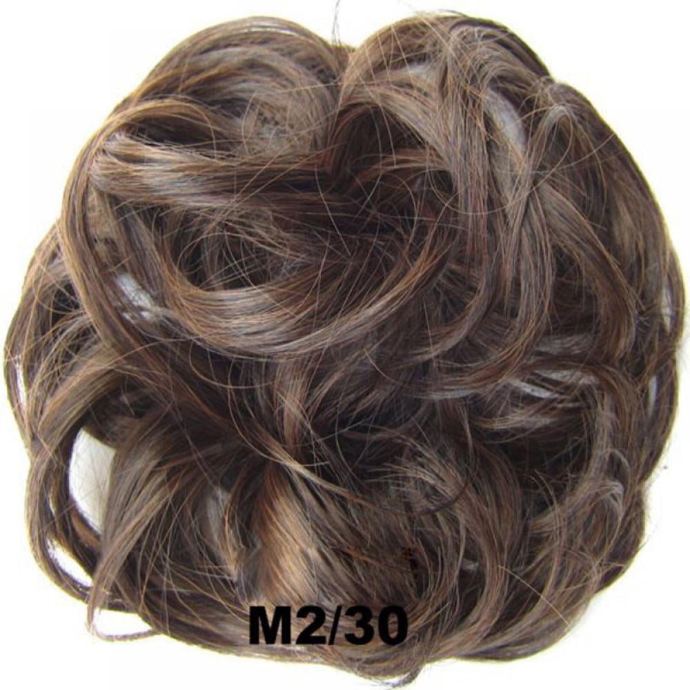 Messy Hair Bun Extensions 1PCS Curly Wavy Messy Synthetic Hairpiece
