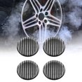 thumbnail image 4 of 4pcs 50mm Car Wheel Center Hub Cap Sticker Emblem Badge Decal Carbon Fiber Pattern, 4 of 6