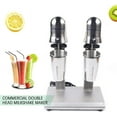thumbnail image 5 of Double Head Milkshake Maker Machine, 560W Drink Mixer Milkshake Mixer with 2 Stainless Steel Cups,2-Speed Adjustable  Milkshake Machine for Malted Milk, Soft Ice Cream, 5 of 7