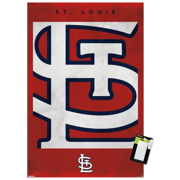 MLB St. Louis Cardinals - Logo 25 Wall Poster, 22.375" x 34"