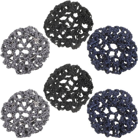 LOLIPPYY Set of 6 Rhinestone Hair Bun Accessories for Women, Perfect for Formal Events and Everyday Wear