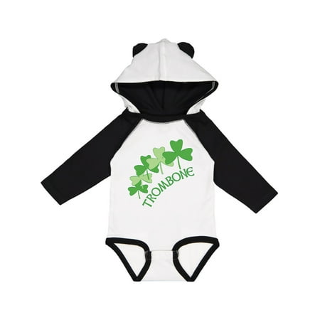 

Inktastic Trombone Shamrocks Arc Gift Baby Boy or Baby Girl Long Sleeve Bodysuit